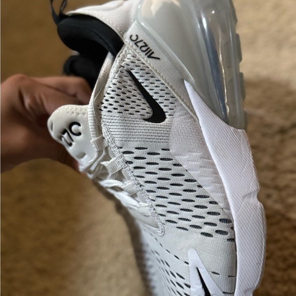 Nike Air Max 270 White and Black Sneakers - Picture 11 of 11